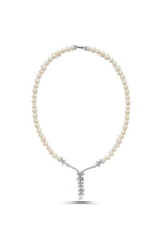 Çiçek Taşlı Doğal İnci Kolye | | Birinci1926