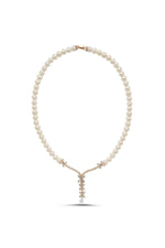 Çiçek Taşlı Doğal İnci Kolye | | Birinci1926