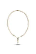 Çiçek Taşlı Doğal İnci Kolye | | Birinci1926