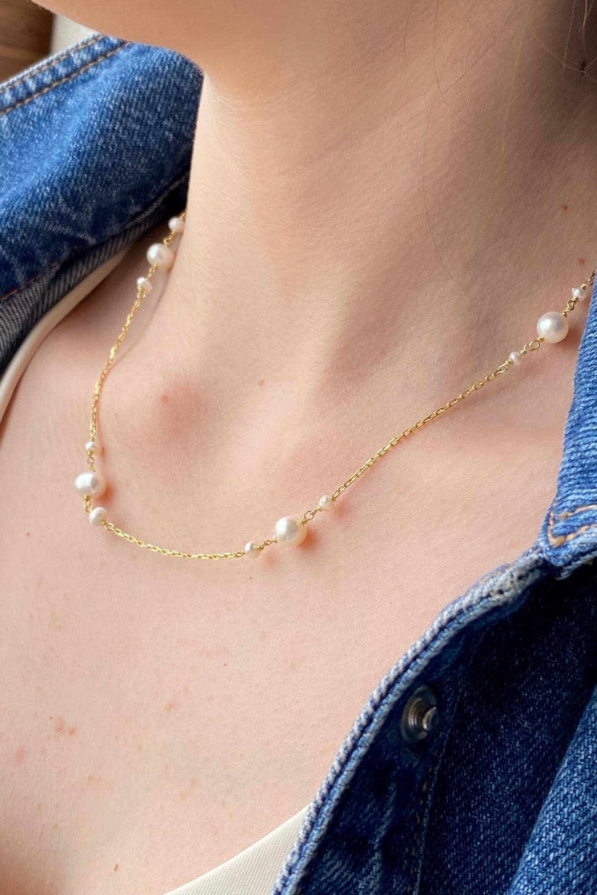 Doğal İnci Zincir Kolye | | Birinci1926