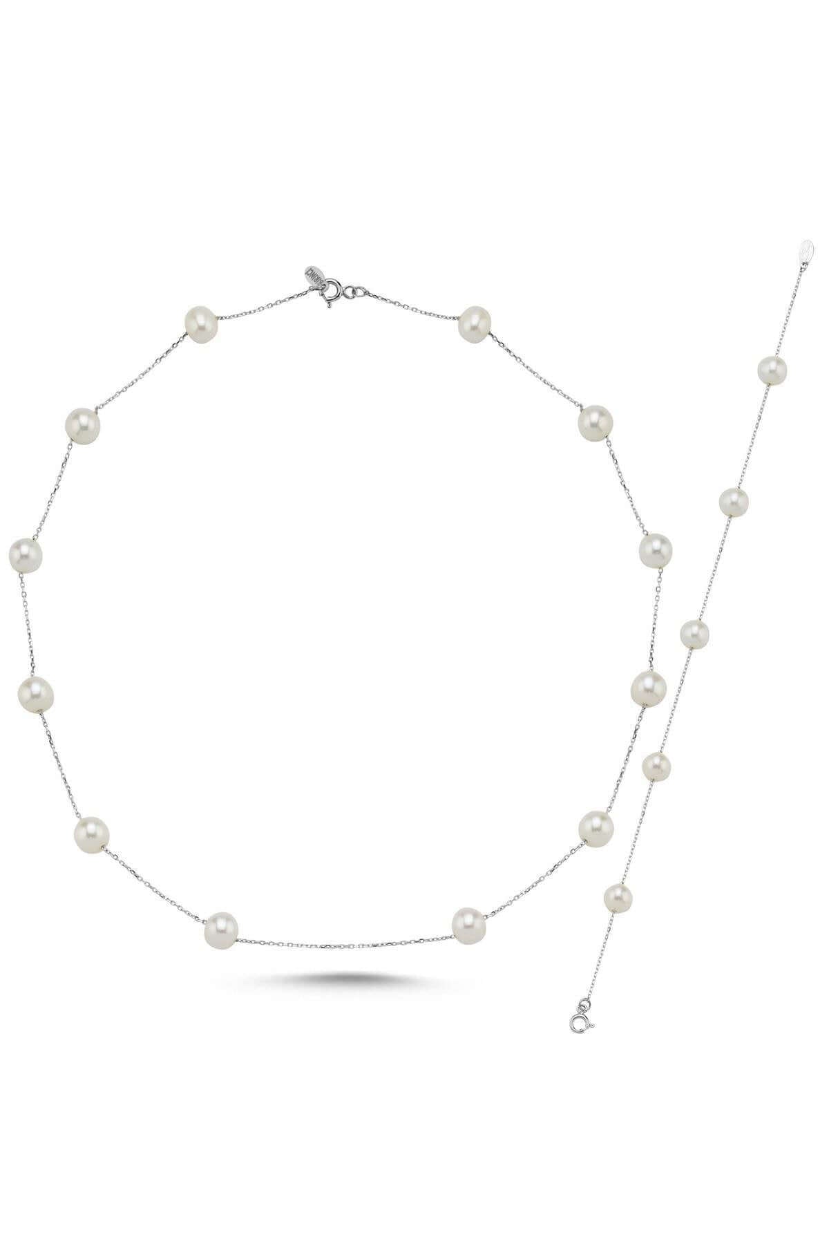 Doğal İncili Kolye Bileklik İkili Set | | Birinci1926