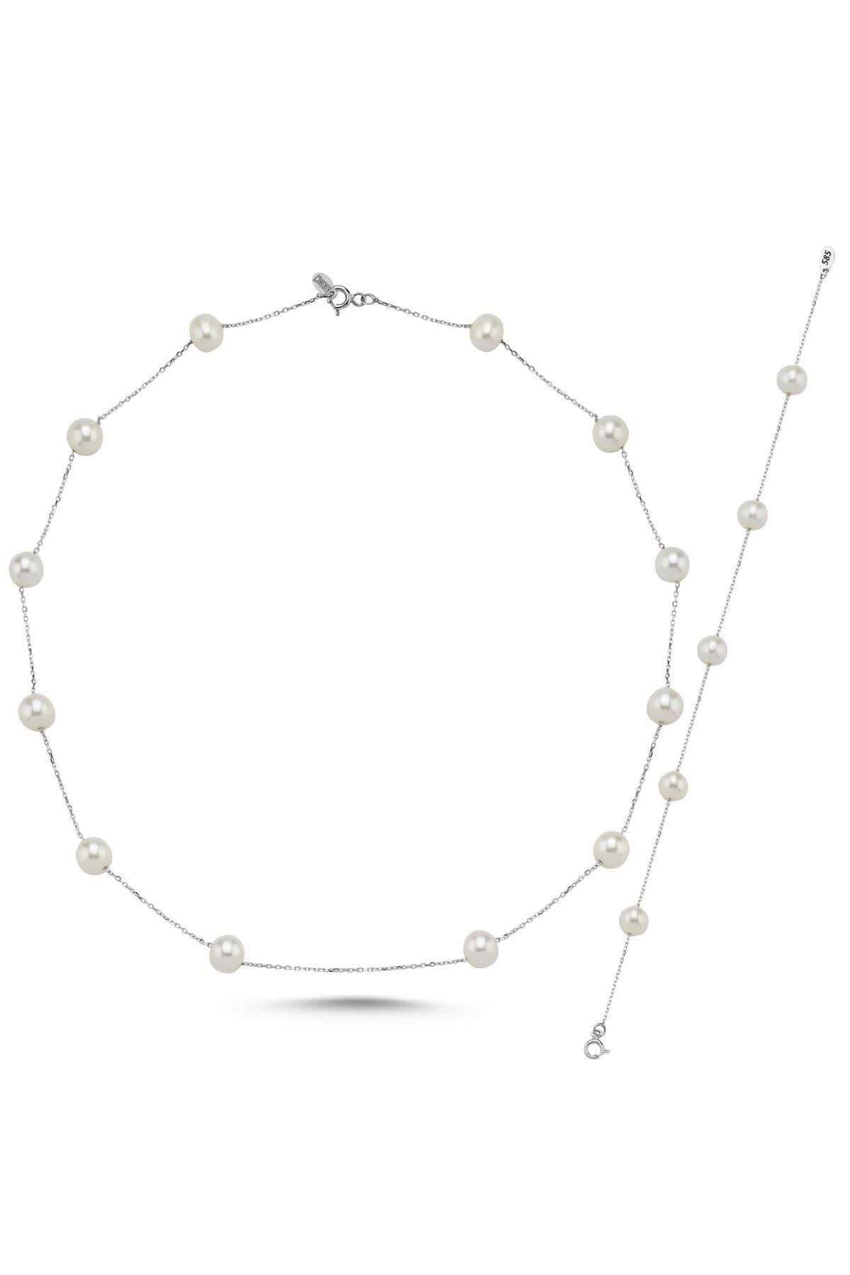 Doğal İncili Kolye Bileklik İkili Set | | Birinci1926