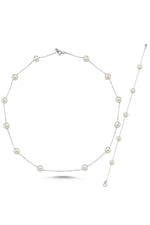 Doğal İncili Kolye Bileklik İkili Set | | Birinci1926