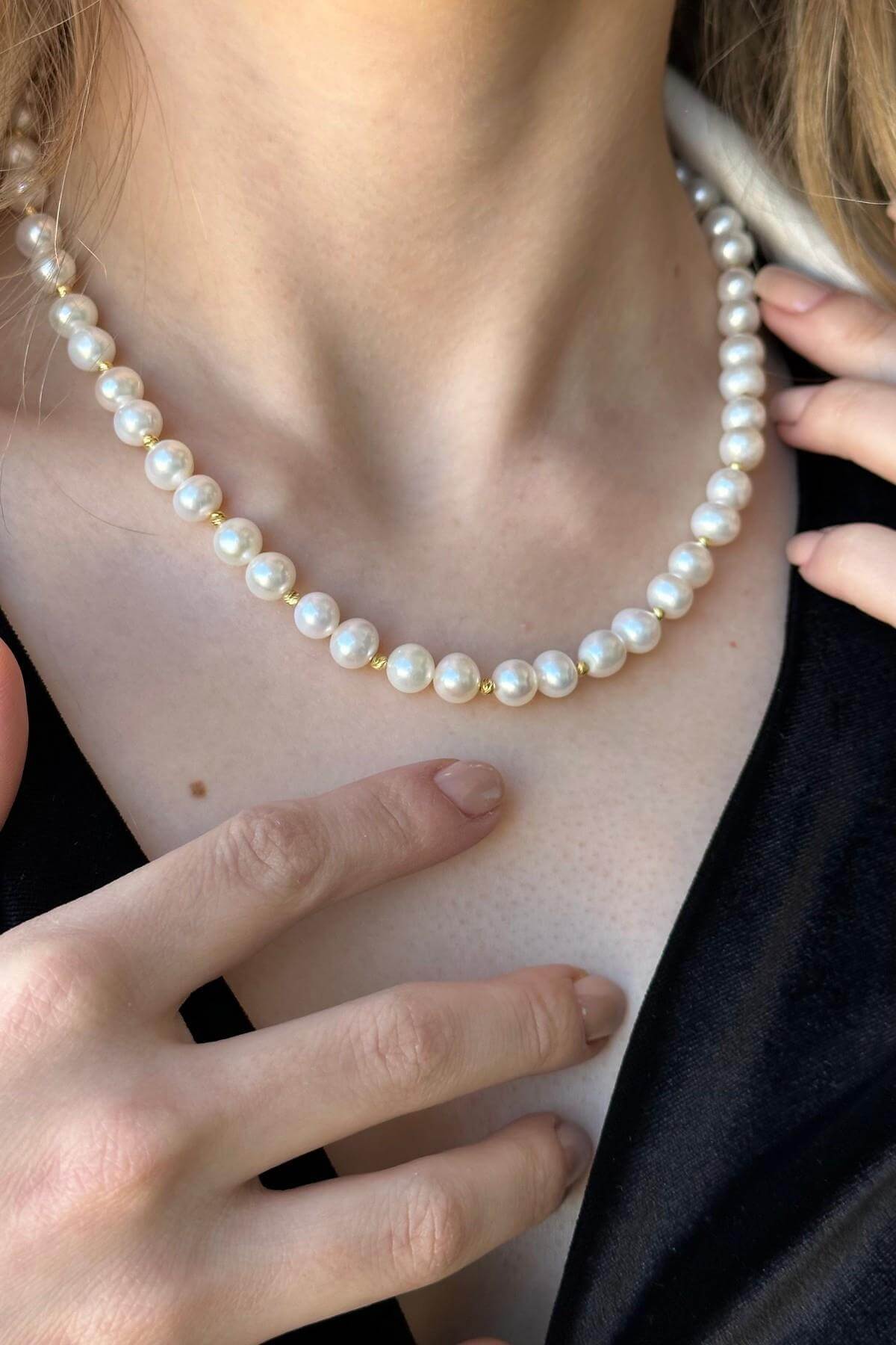 Dorika Toplu Doğal İnci Kolye | | Birinci1926