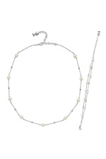 Dorika Toplu Doğal İnci Kolye Bileklik İkili Set | | Birinci1926