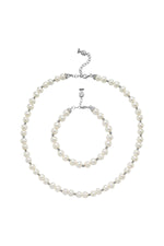 Dorika Toplu Doğal İnci Kolye Bileklik İkili Set | | Birinci1926