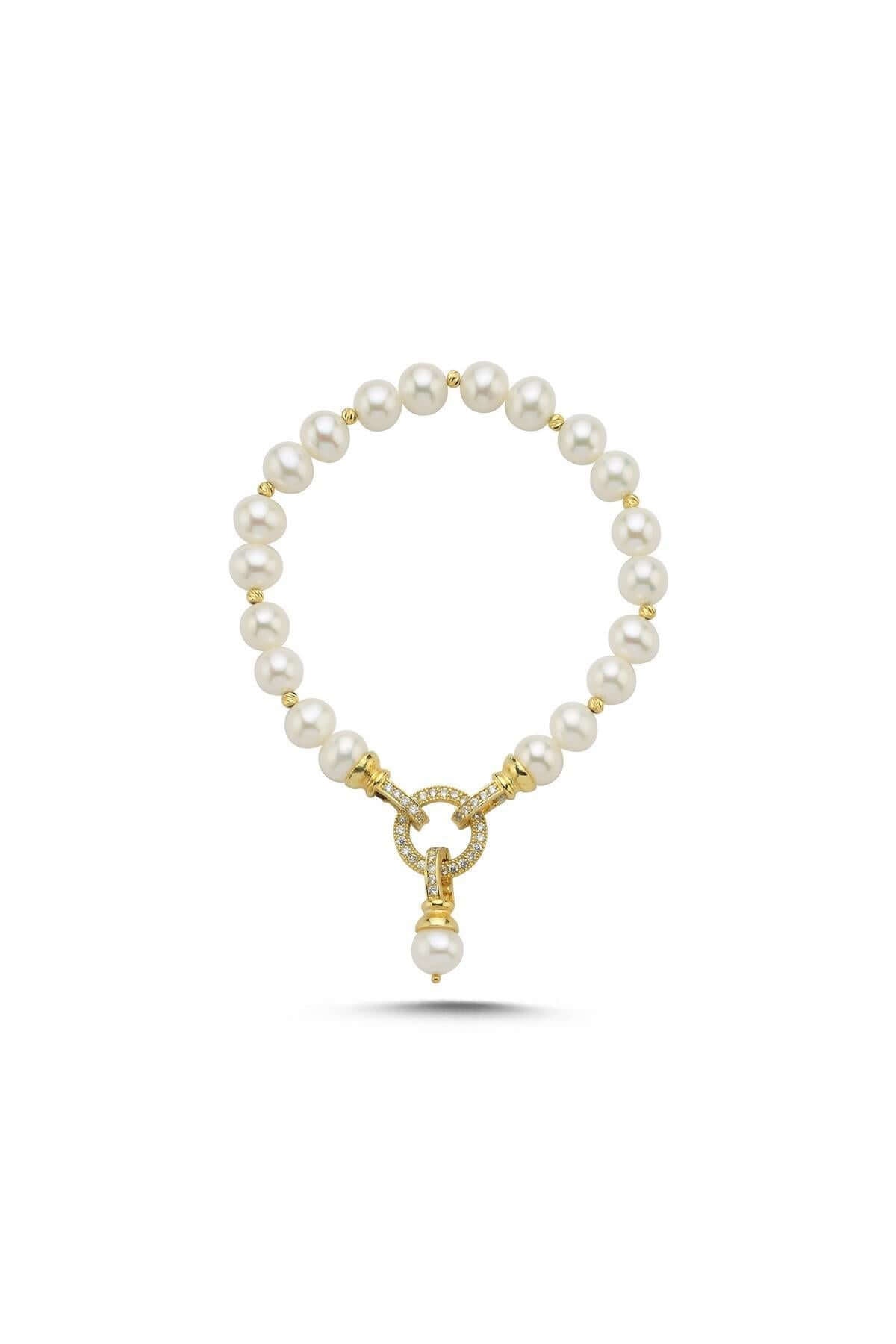 Halka Kilitli Dorikalı Doğal İnci Bileklik | | Birinci1926