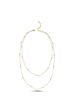 İkili Zincir Doğal İnci Kolye | | Birinci1926