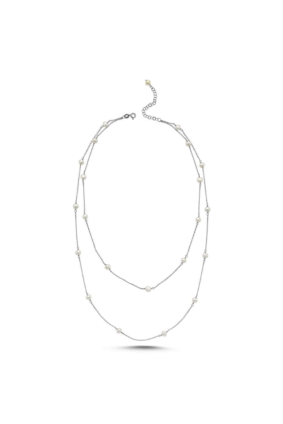 İkili Zincir Doğal İnci Kolye | | Birinci1926