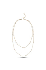 İkili Zincir Doğal İnci Kolye | | Birinci1926