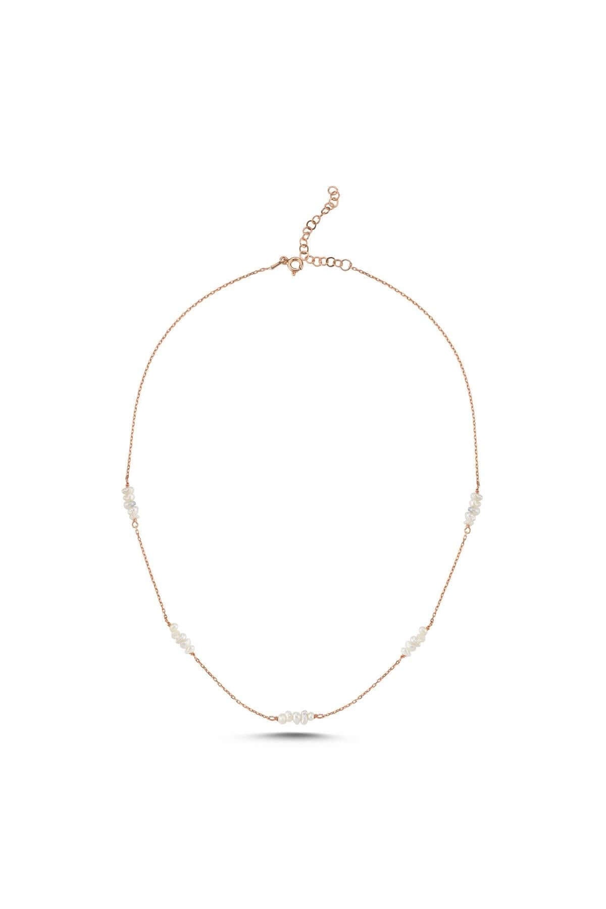 925 Ayar Gümüş Kadın Zincirli Çıtır Doğal İncili Kolye | | Birinci1926