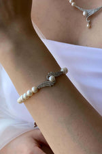 Zirkon Taşlı Doğal İnci Bileklik | | Birinci1926