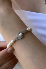 Zirkon Taşlı Doğal İnci Bileklik | | Birinci1926