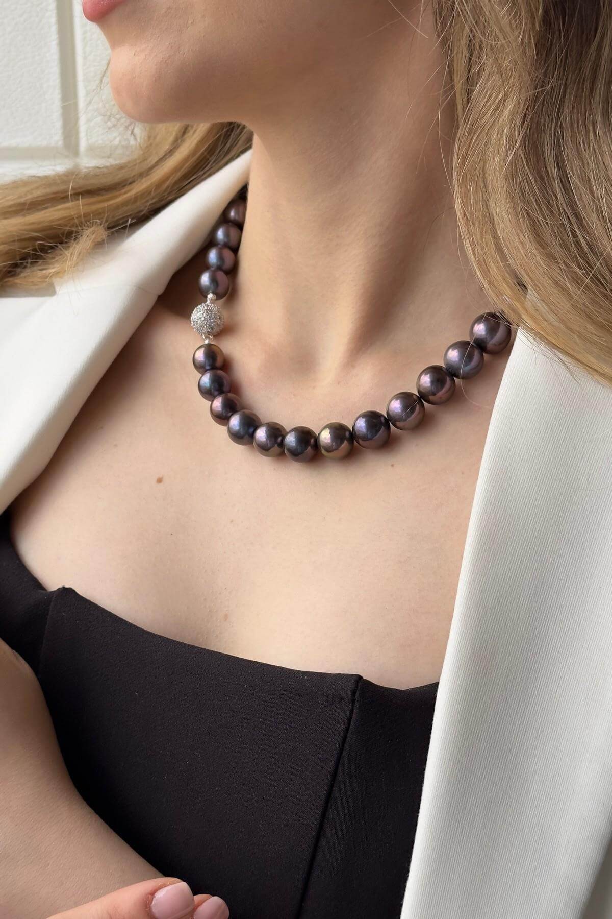 Zirkon Taşlı Doğal Kültür İncisi Kolye | | Birinci1926