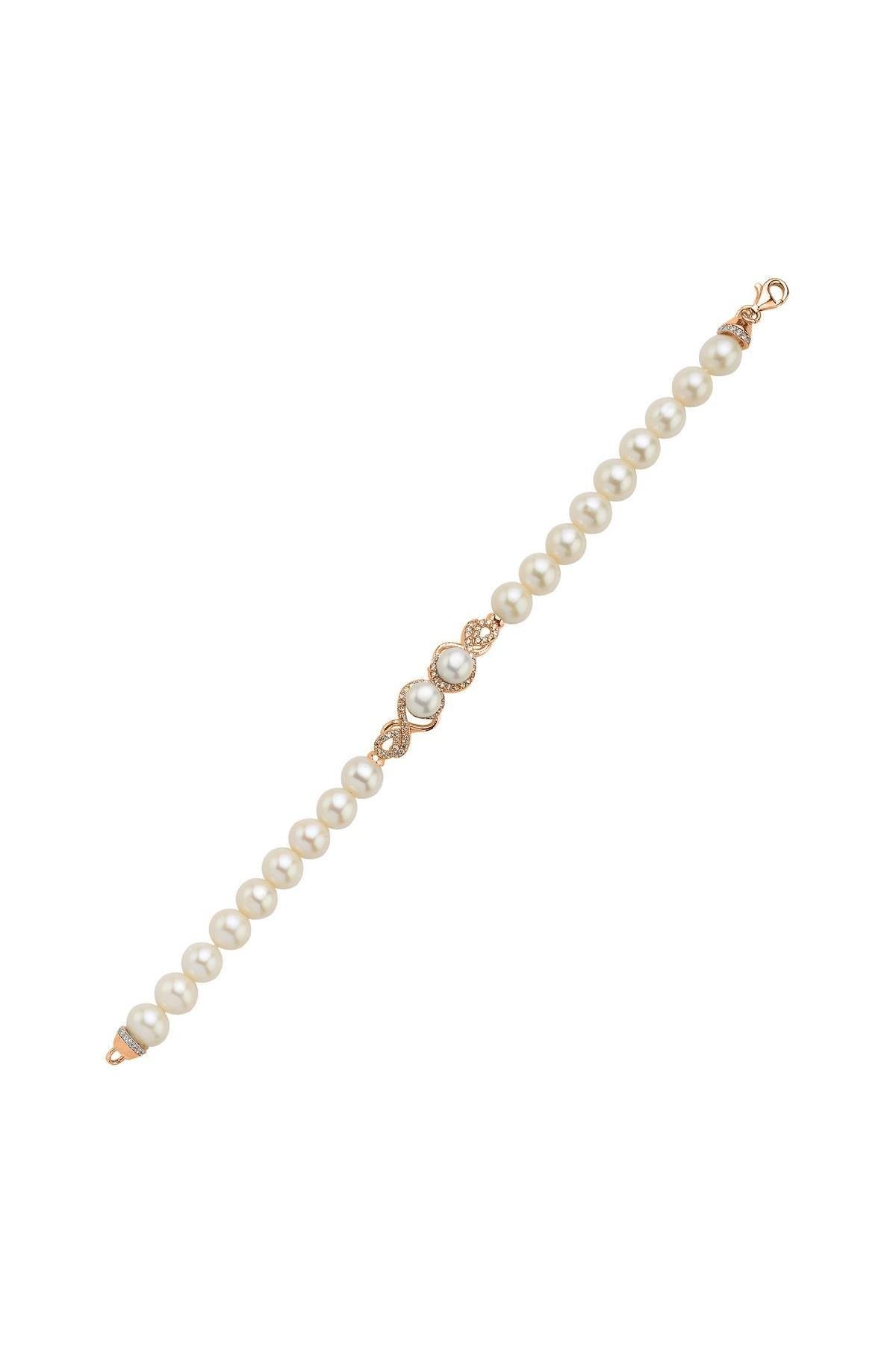 Zirkon Taşlı Suyolu Doğal İnci Bileklik | | Birinci1926