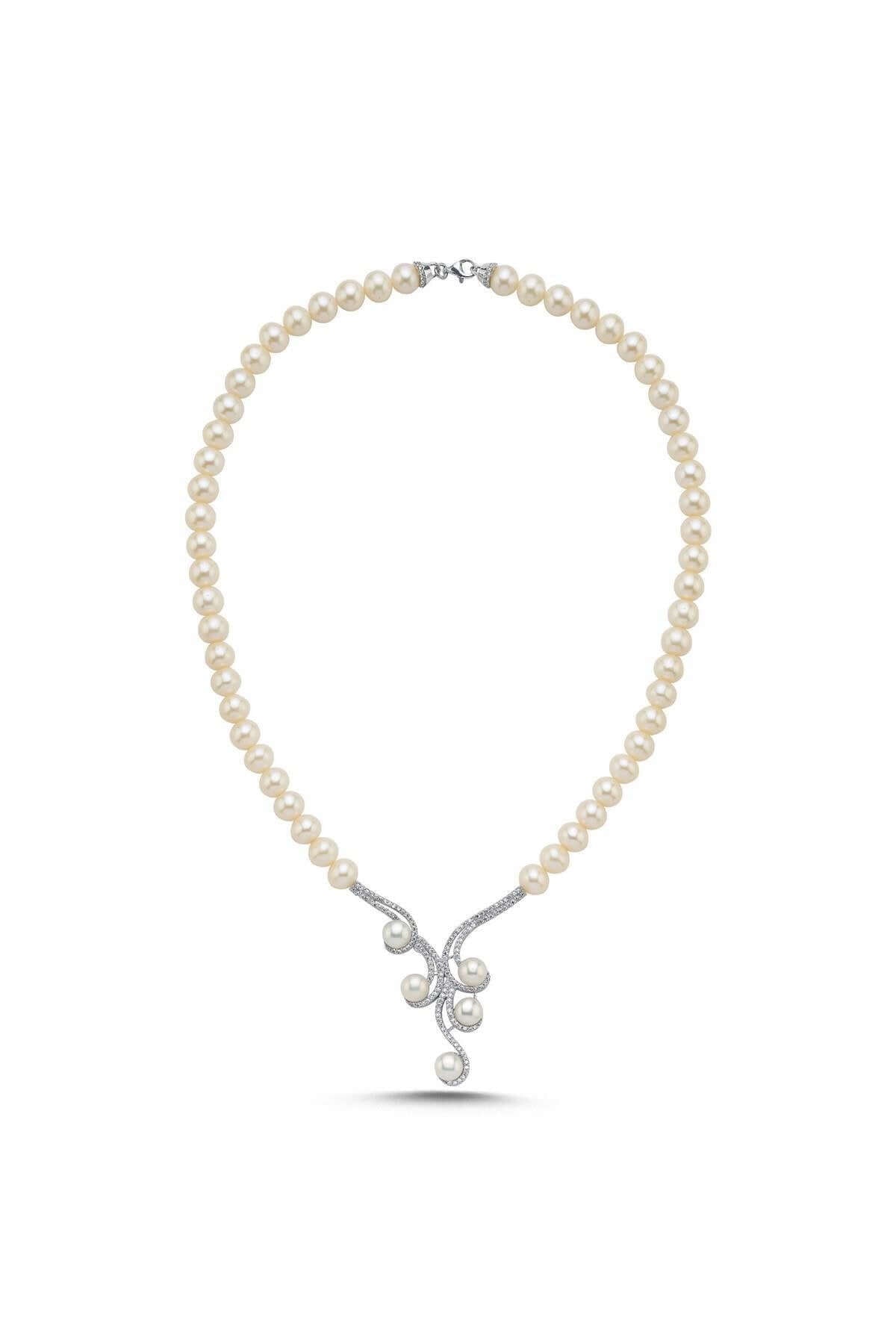 Zirkon Taşlı Suyolu Doğal İnci Kolye | | Birinci1926