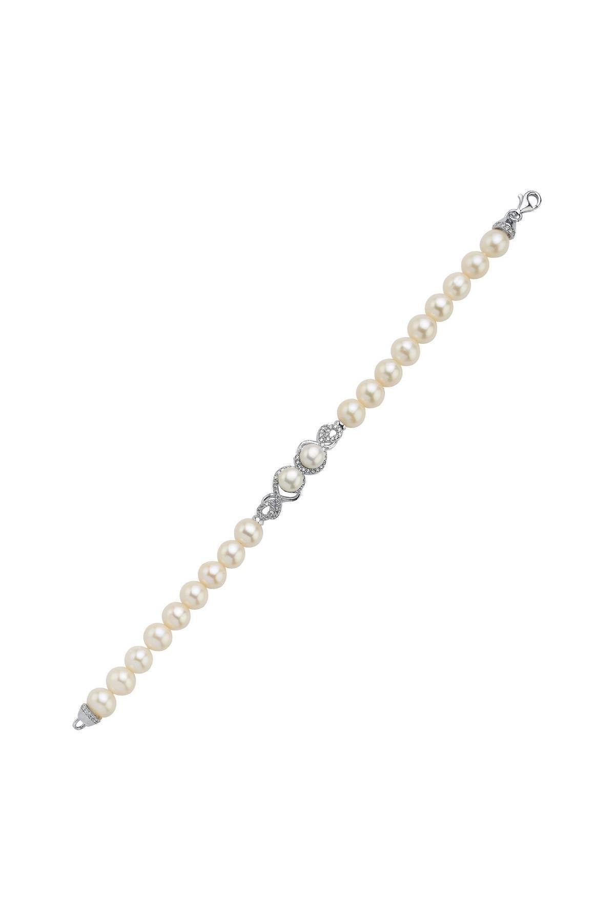 Zirkon Taşlı Suyolu Doğal İnci Bileklik | | Birinci1926