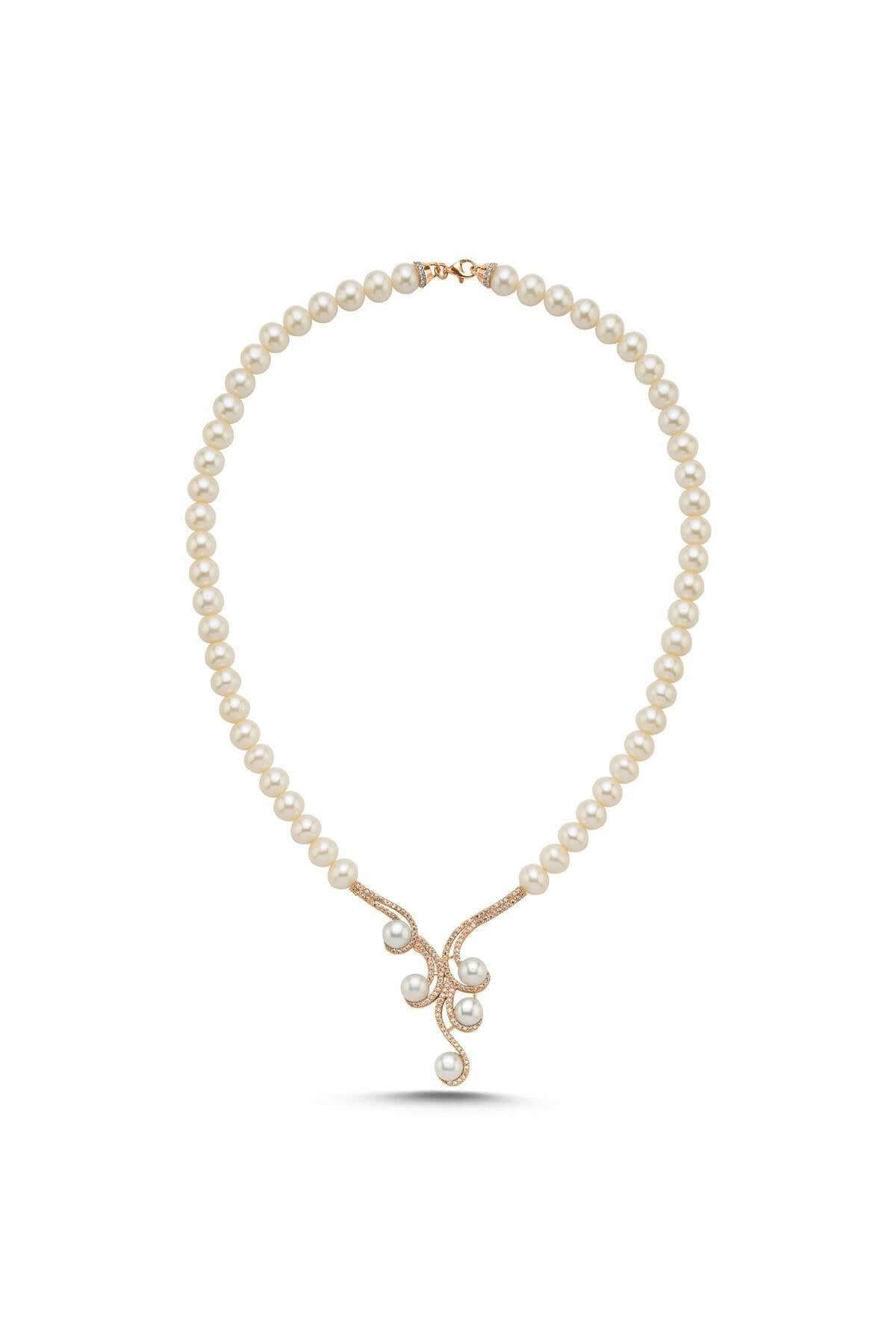 Zirkon Taşlı Suyolu Doğal İnci Kolye | | Birinci1926