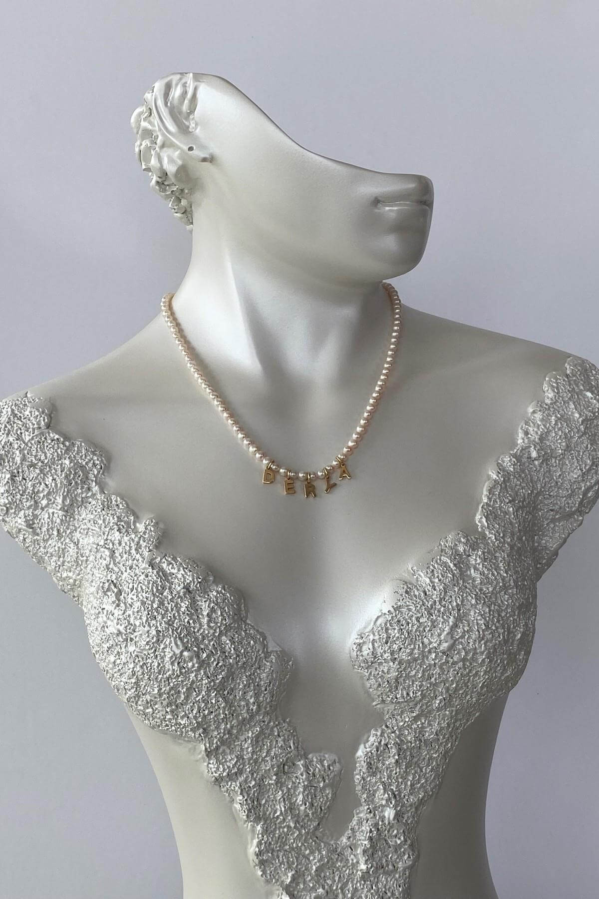 Kişiye Özel İsimli Doğal Tatlı Su İncisi Kolye | | Birinci1926