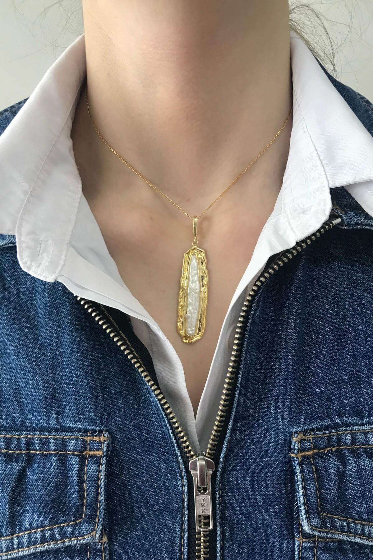 Uzun Doğal Barok İnci Kolye | | Birinci1926