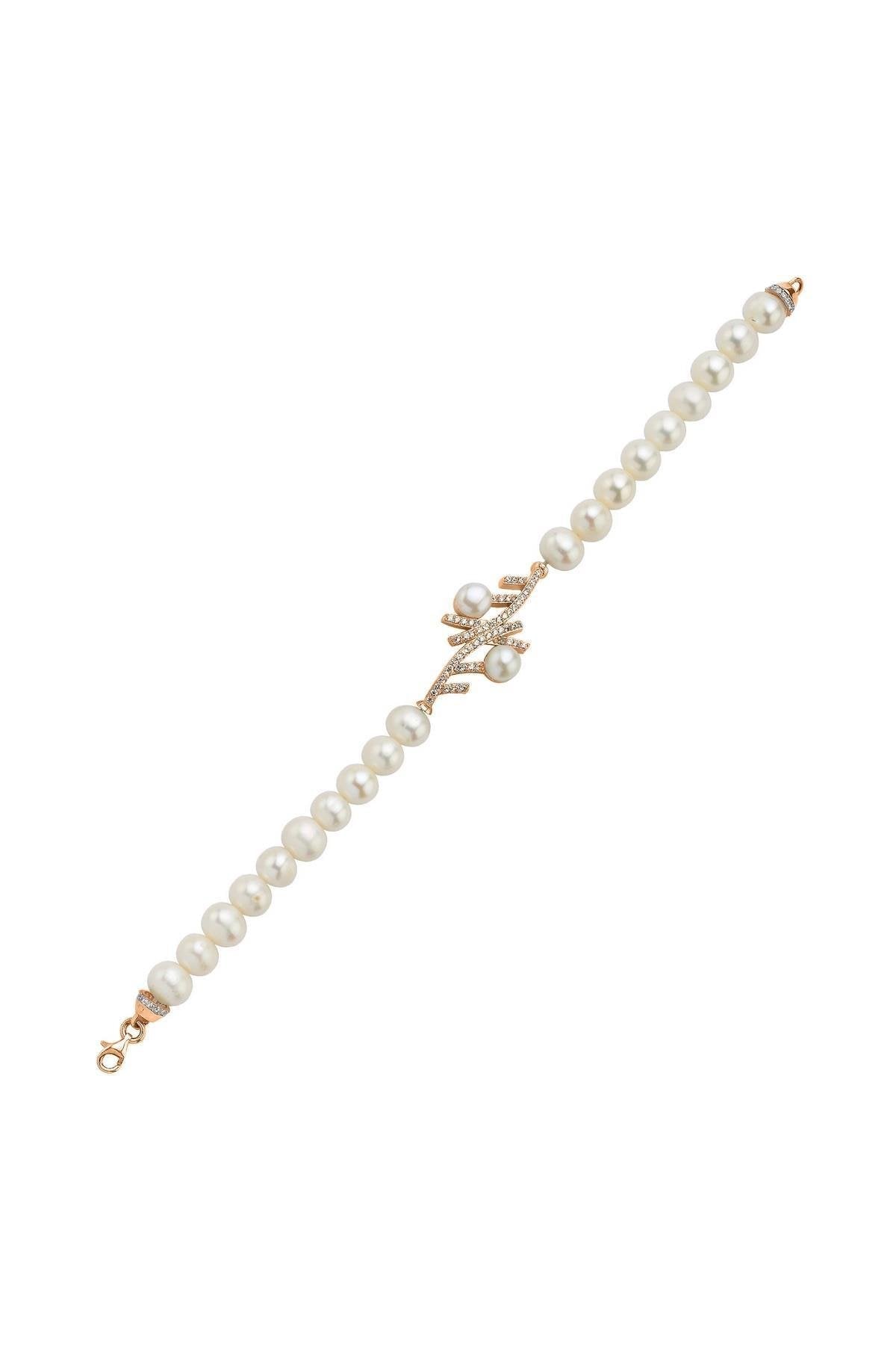 Zirkon Taşlı Doğal İnci Bileklik | | Birinci1926