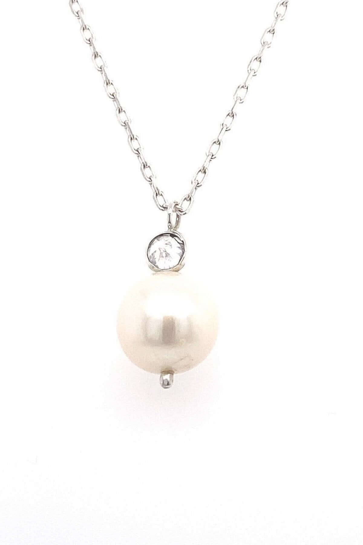 Zirkon Taşlı Doğal İnci Kolye | | Birinci1926