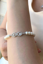 Zirkon Taşlı Doğal İncili Bileklik | | Birinci1926