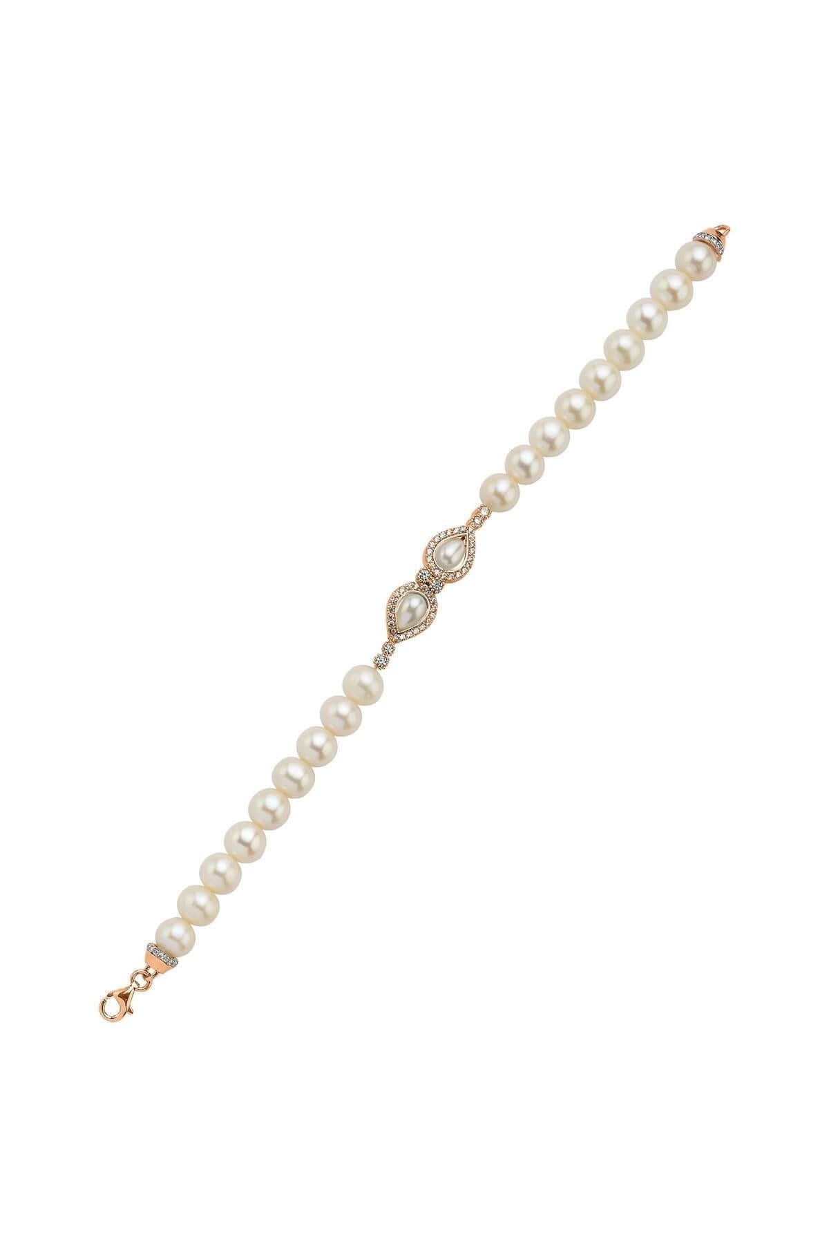 Zirkon Taşlı Doğal İncili Bileklik | | Birinci1926