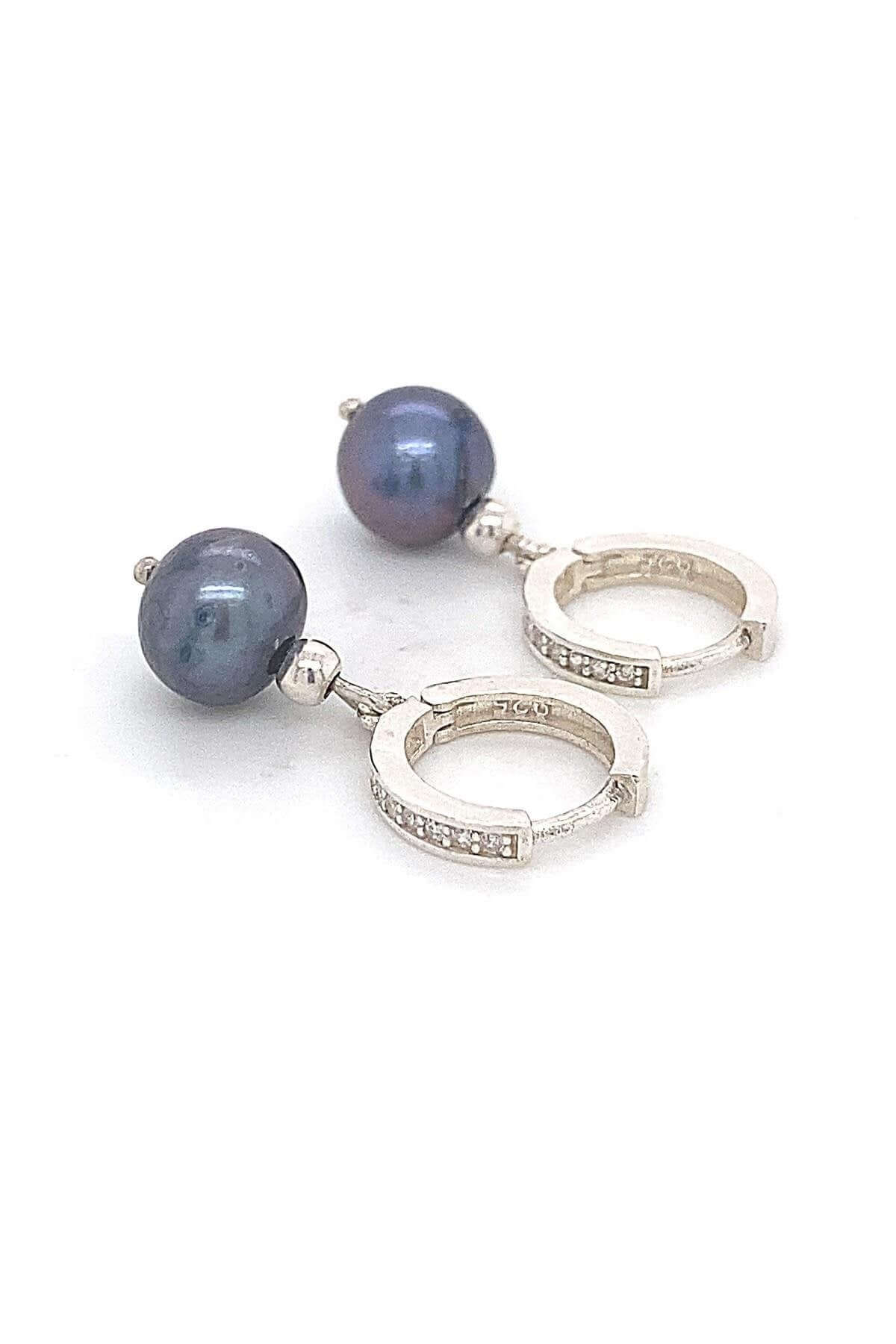 Zirkon Taşlı Doğal İnci Küpe | | Birinci1926