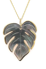 Sedef Taşlı Yaprak Kolye | | Birinci1926