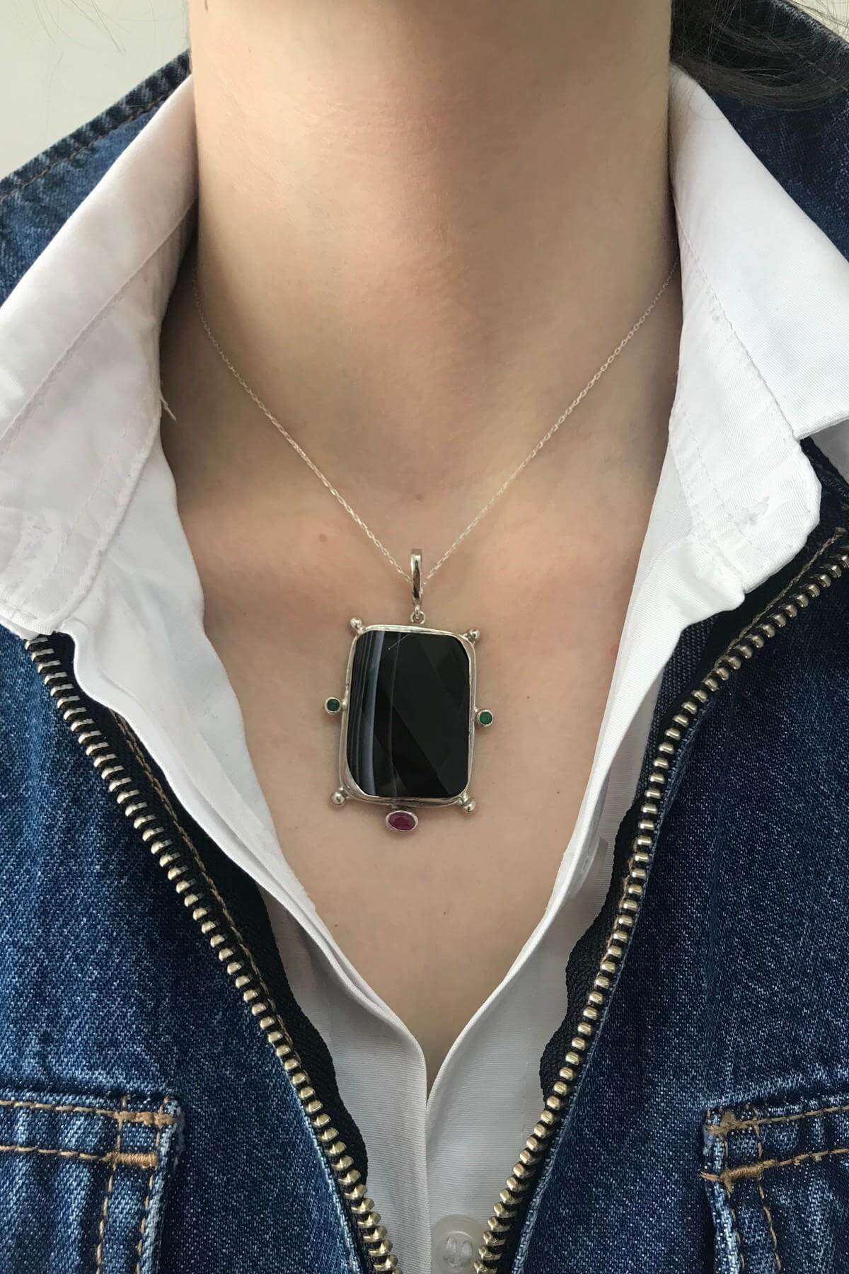 Onix Taşlı Kolye | | Birinci1926