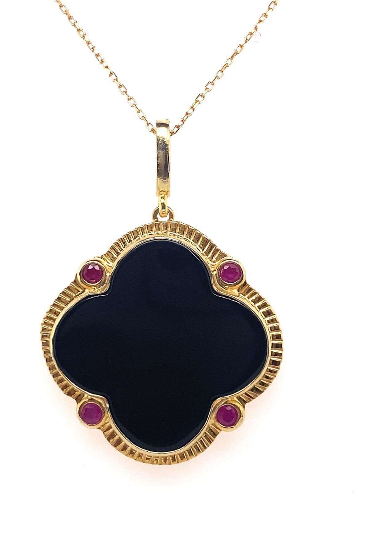 Pembe Mineli Onix Kolye | | Birinci1926