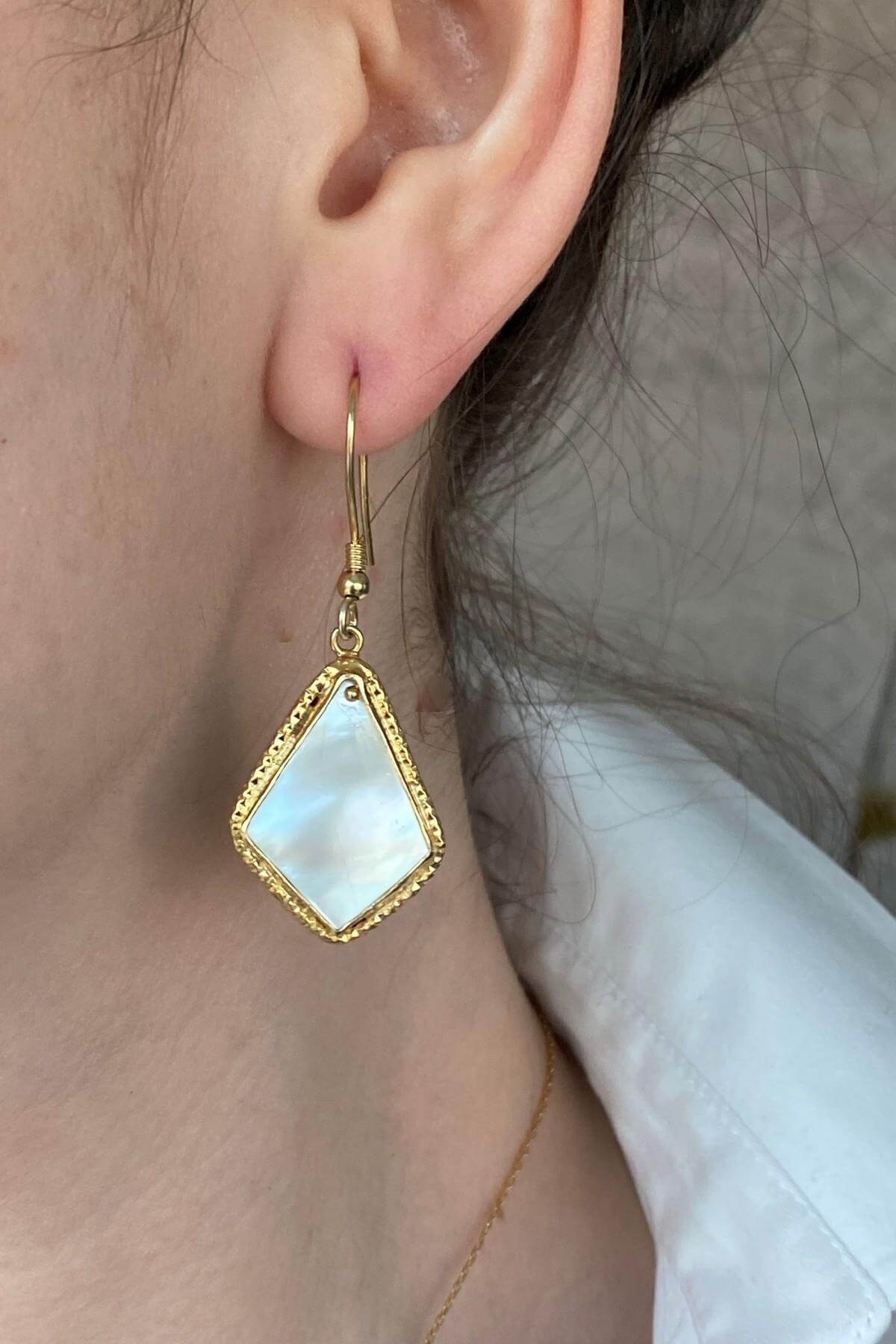 Vintage Sedef Küpe | | Birinci1926