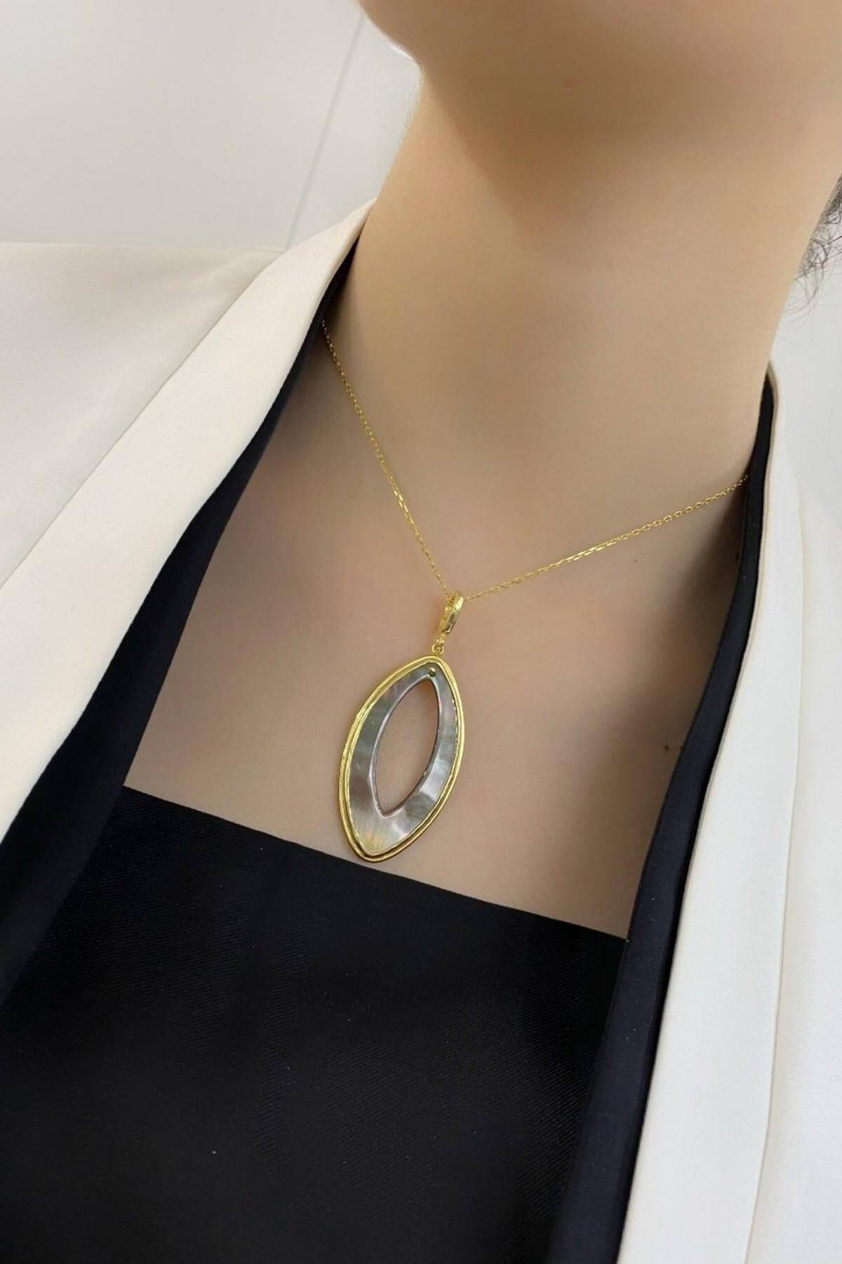 Doğal İnci Sedef Taşı Kolye | | Birinci1926