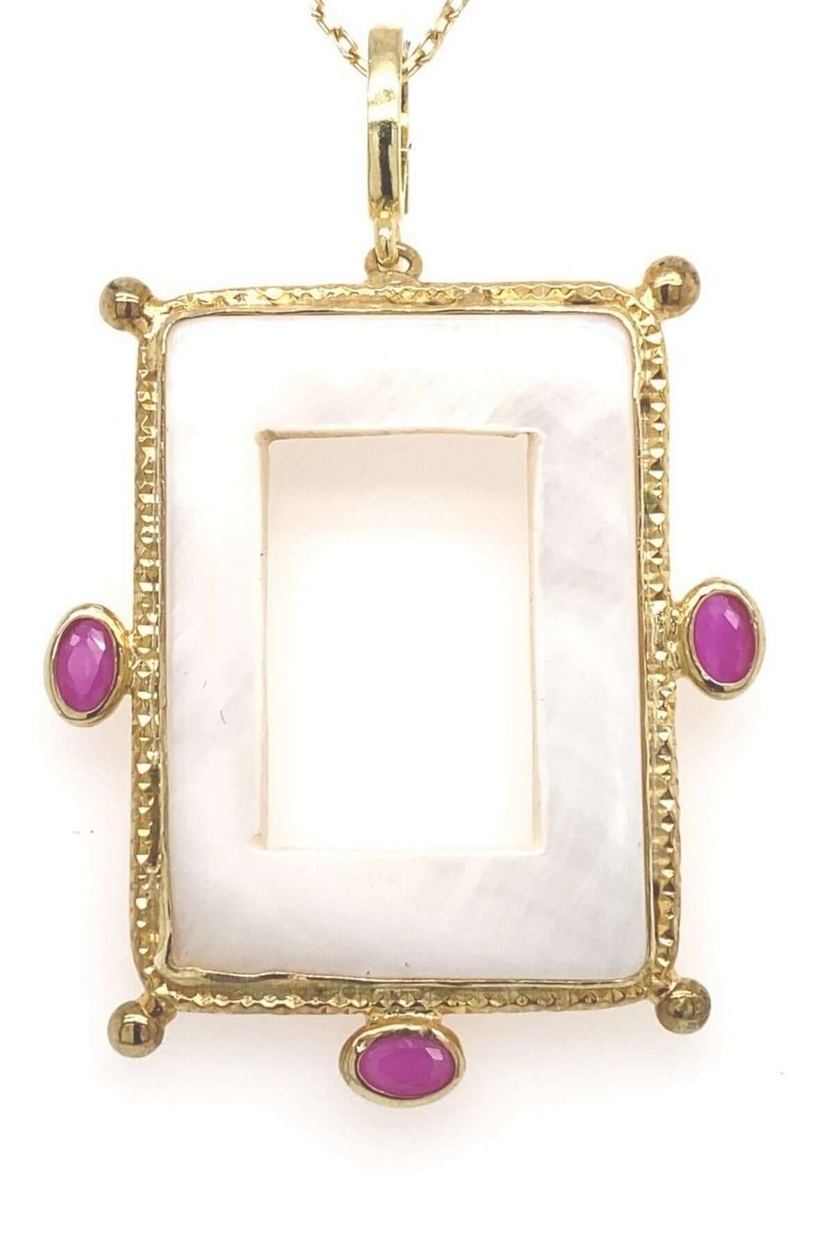 Kare Model Sedefli Kolye | | Birinci1926