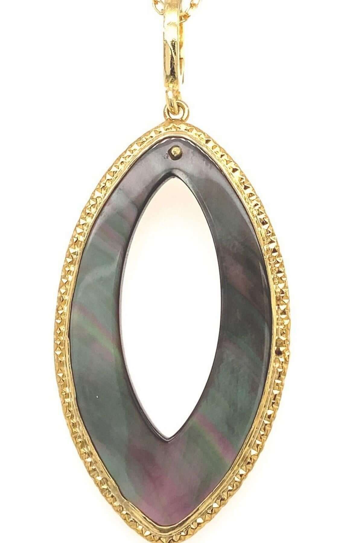 Doğal Sedef Taşlı Kolye Ucu | | Birinci1926