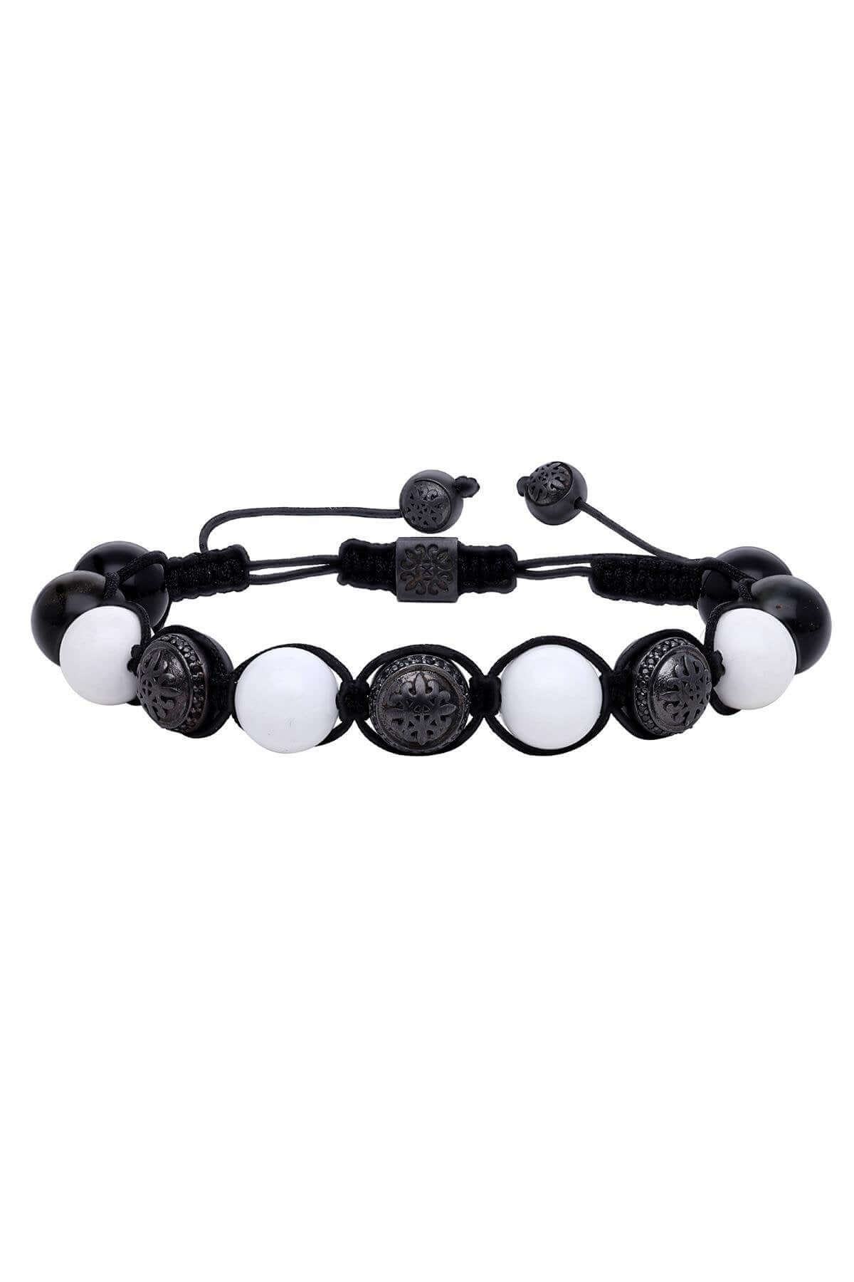 0,27 Ct Pırlantalı Akik Oniks Taşlı Erkek Bileklik | | Birinci1926