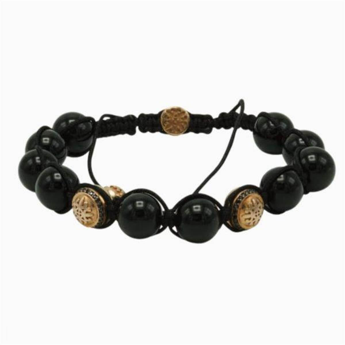 0,22 Ct Pırlantalı Oniks Taşlı Erkek Bileklik | | Birinci1926