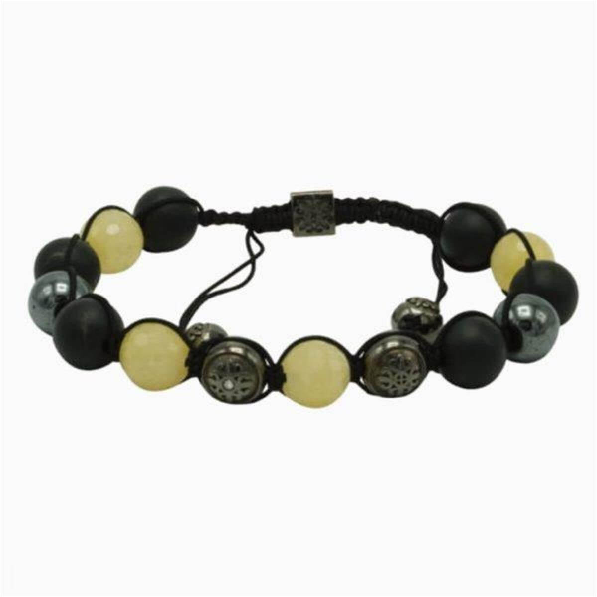 Oniks Ay Taşlı Pırlantalı Erkek Bileklik | | Birinci1926