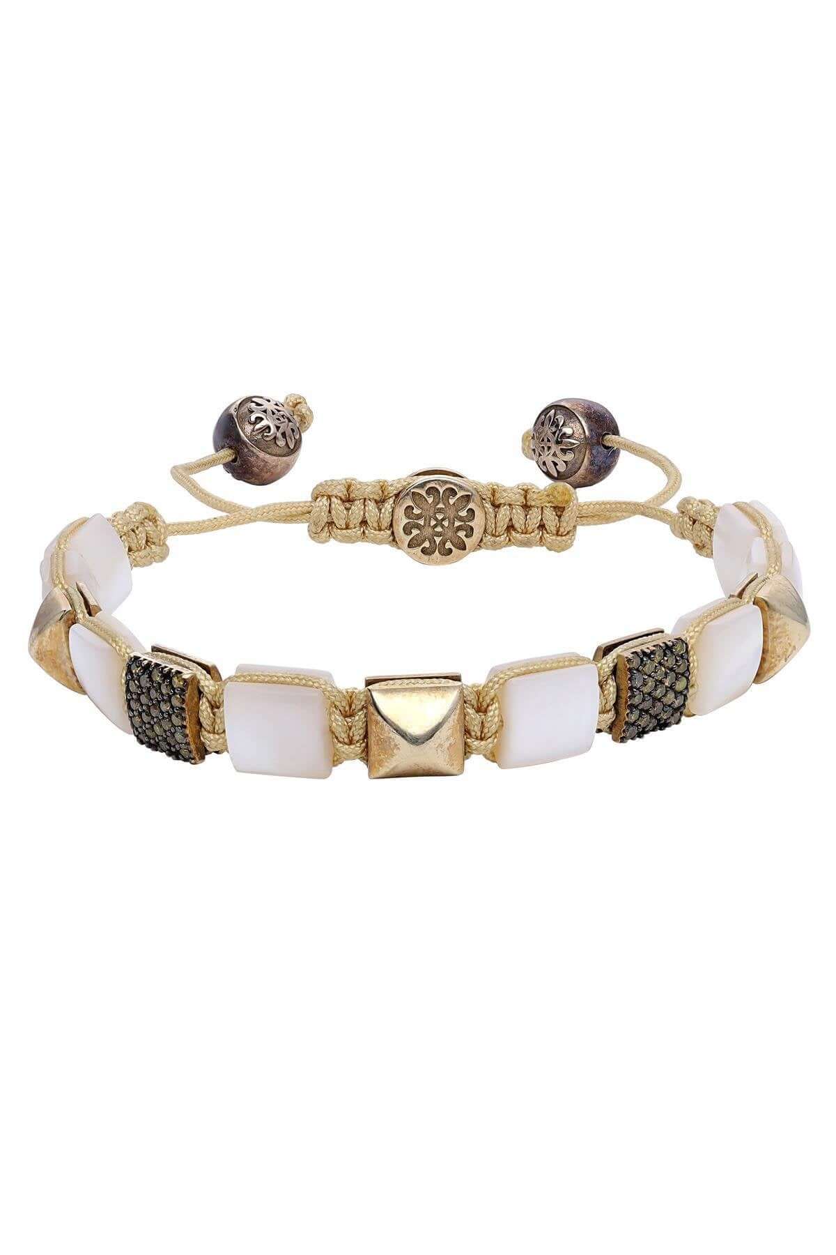 0,26 Ct Pırlanta Sedef Taşlı Erkek Bileklik | | Birinci1926