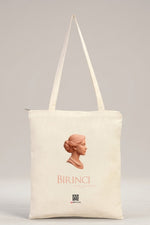 Birinci Keten Çanta, stylish linen tote bag with elegant design and durable fabric.