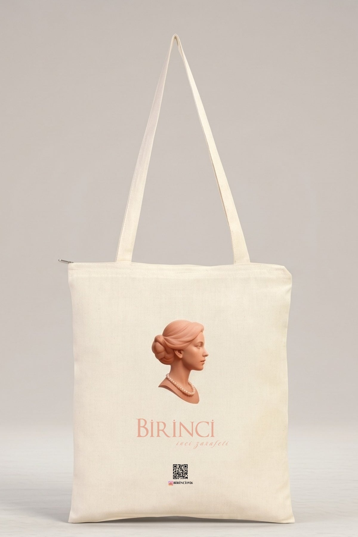 Birinci Keten Çanta, stylish linen tote bag with elegant design and durable fabric.