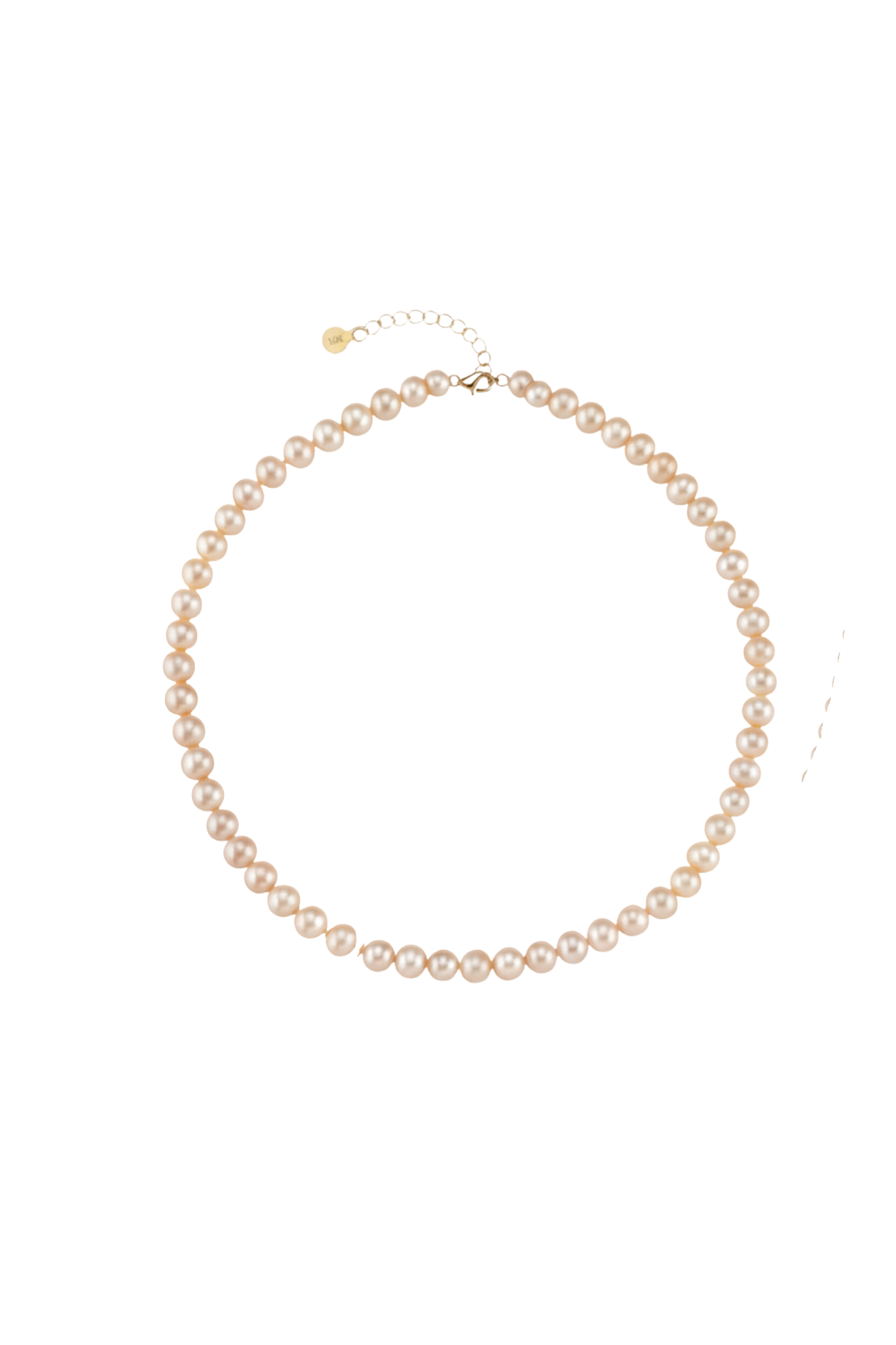 Pudra Pembe Doğal İnci Kolye