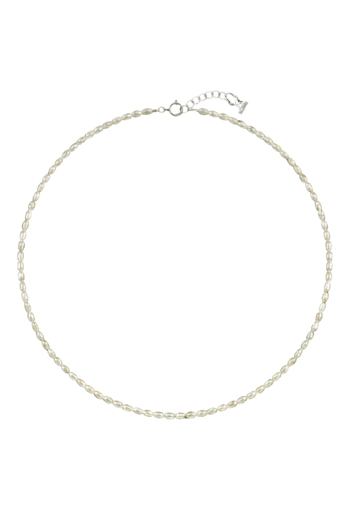 Yassı Doğal İnci Kolye