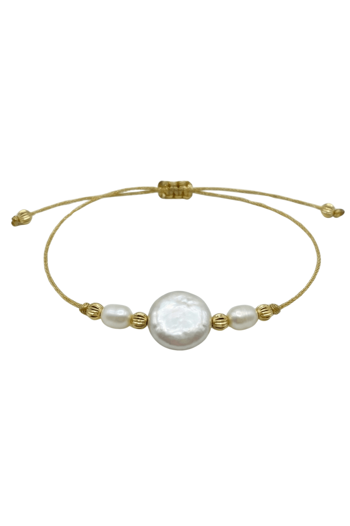 Ayarlanabilir doğal inci şans bilekliği, inci bileklik ile zarif ve şık görünüm.