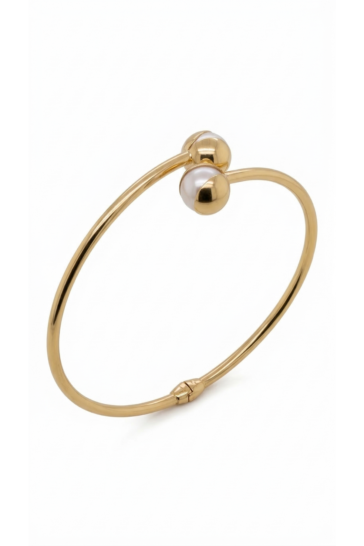 Altın Kelepçe İnci Bilezik