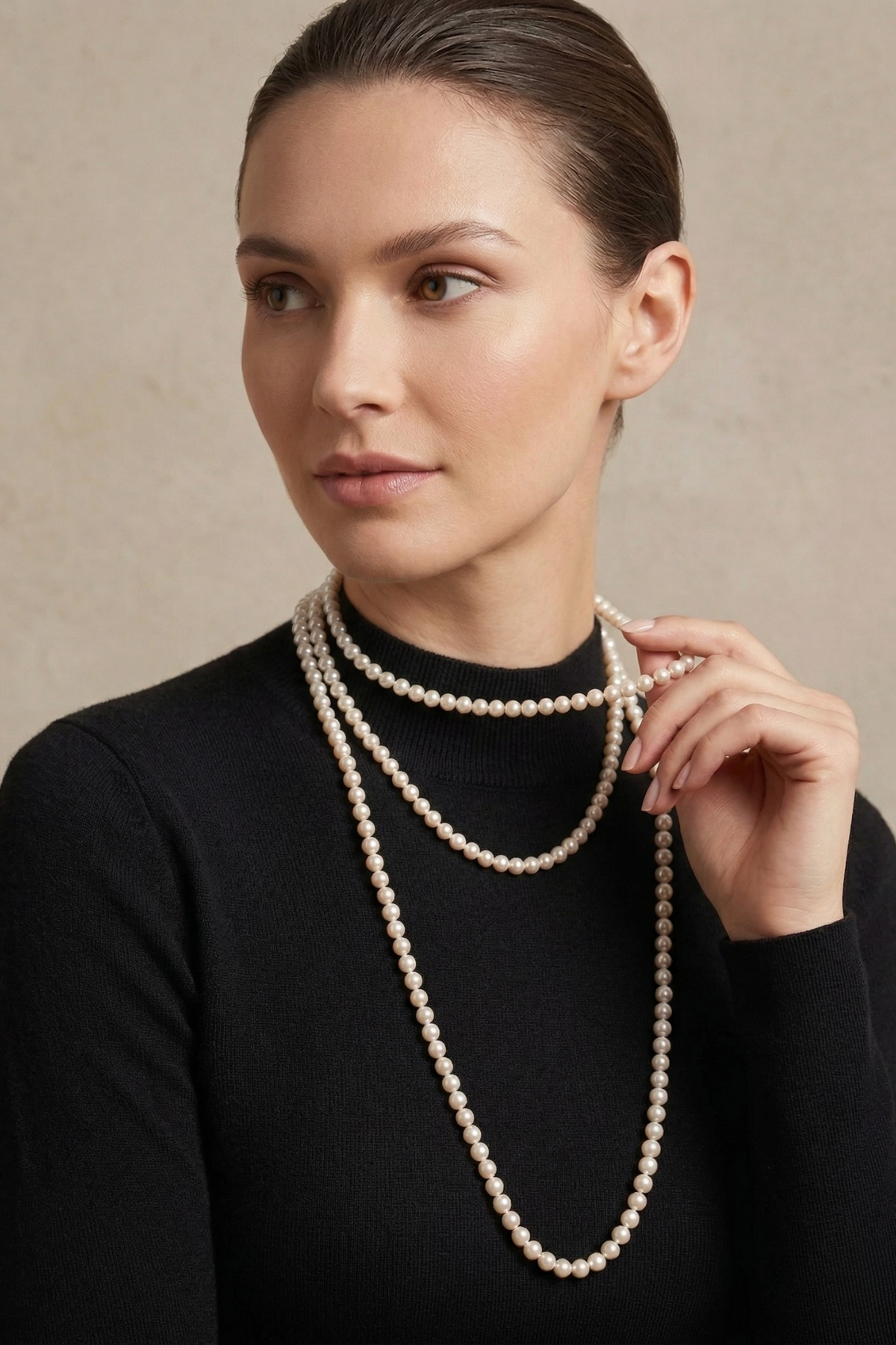 Uzun Doğal İnci Kolye