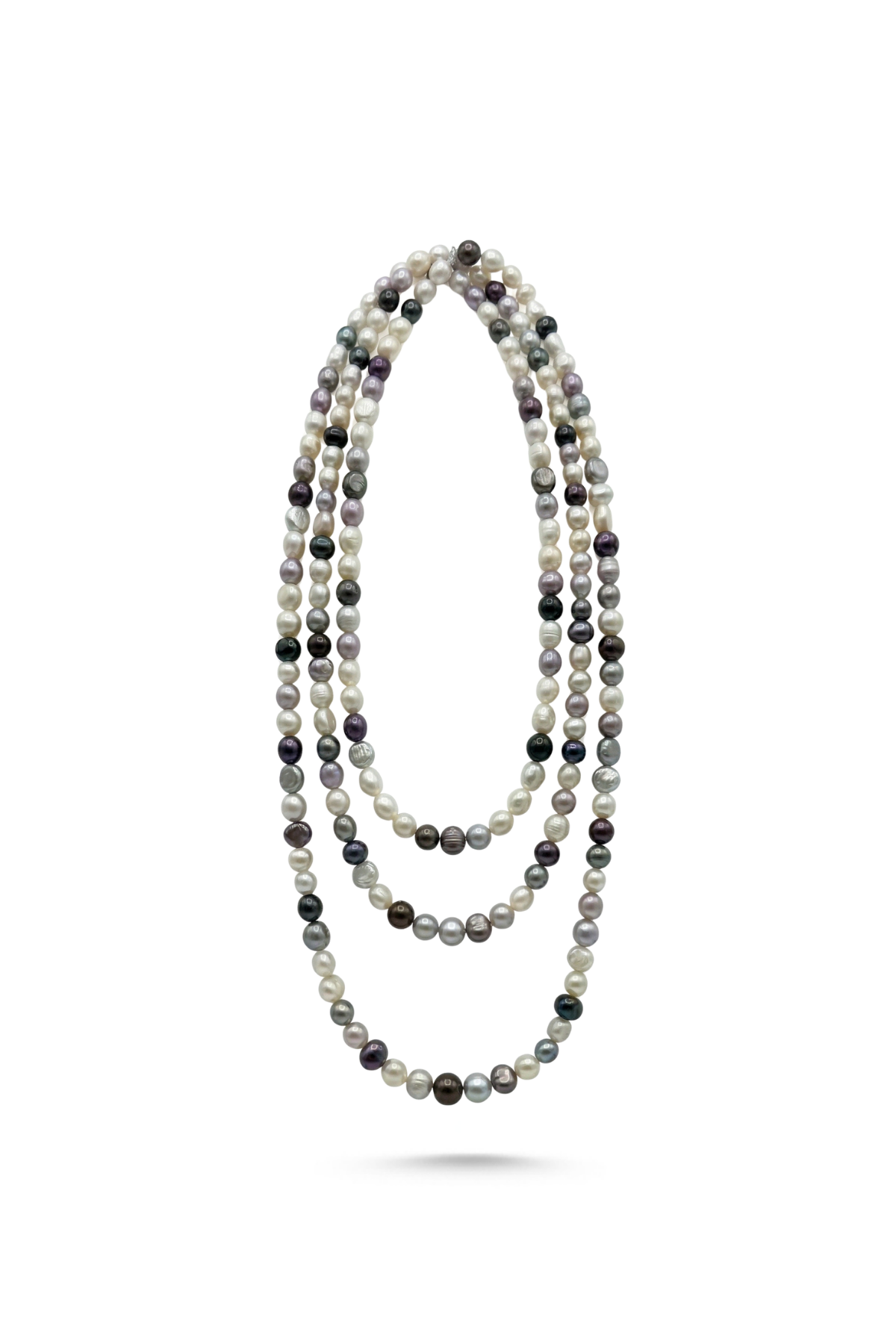 Multicolor Uzun Doğal İnci Kolye