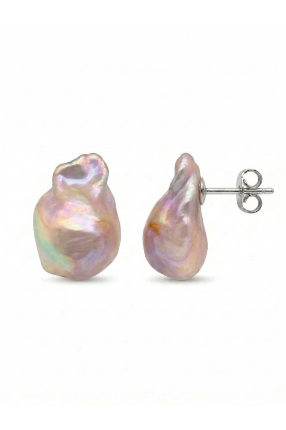 Multicolor Barok Doğal İnci Küpe