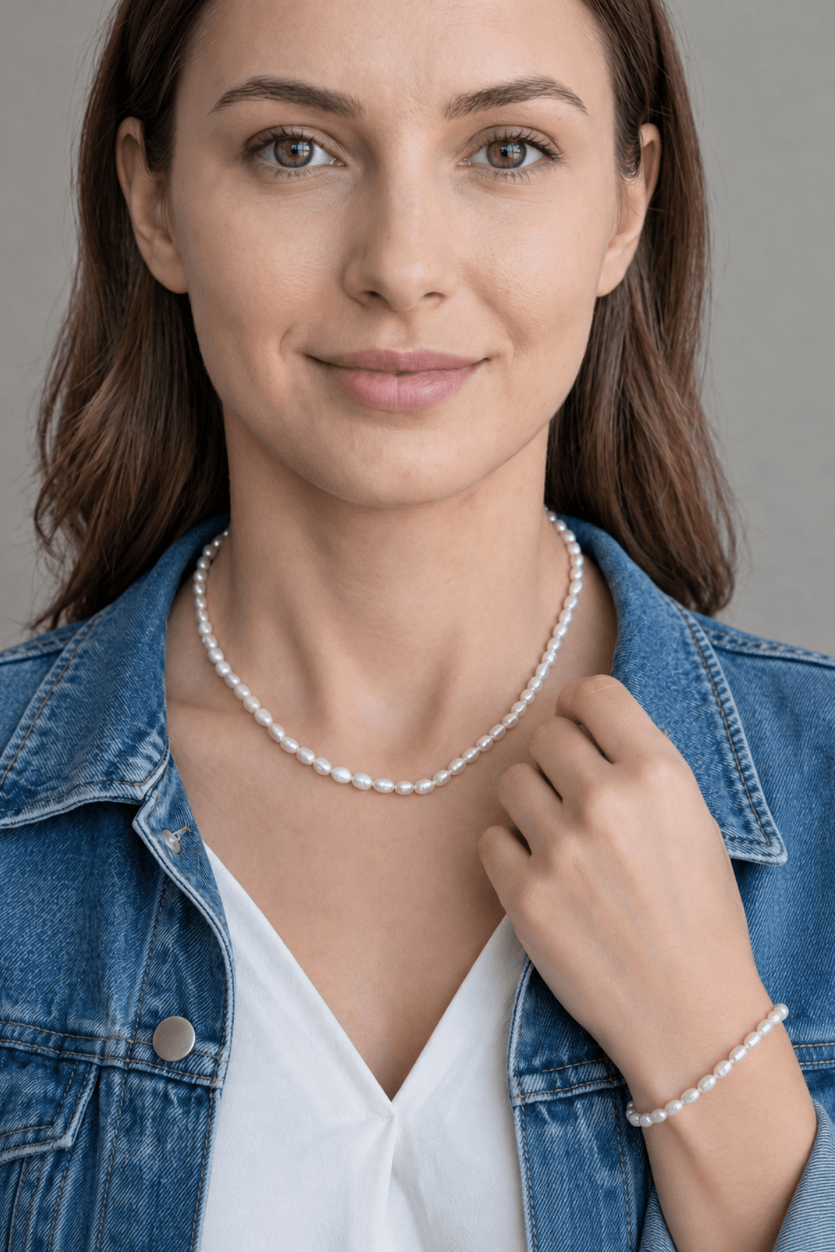 Barok İnci Sıralı Kolye Bileklik Set